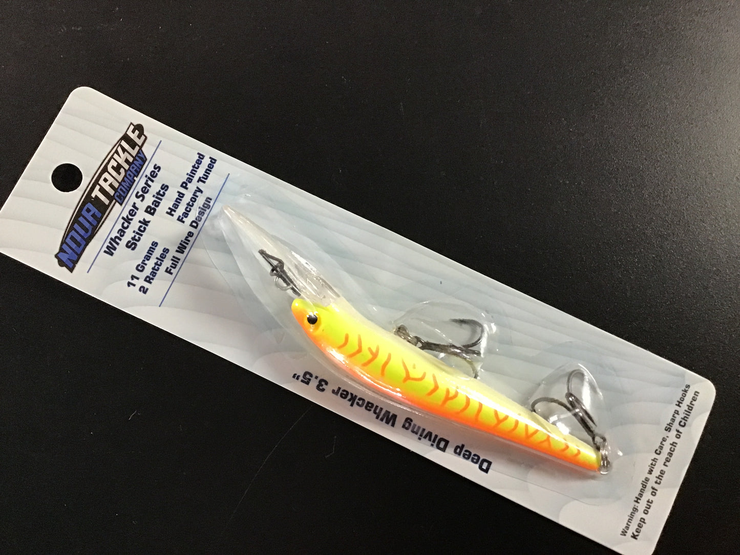 3.5” Whacker orange Tiger glow