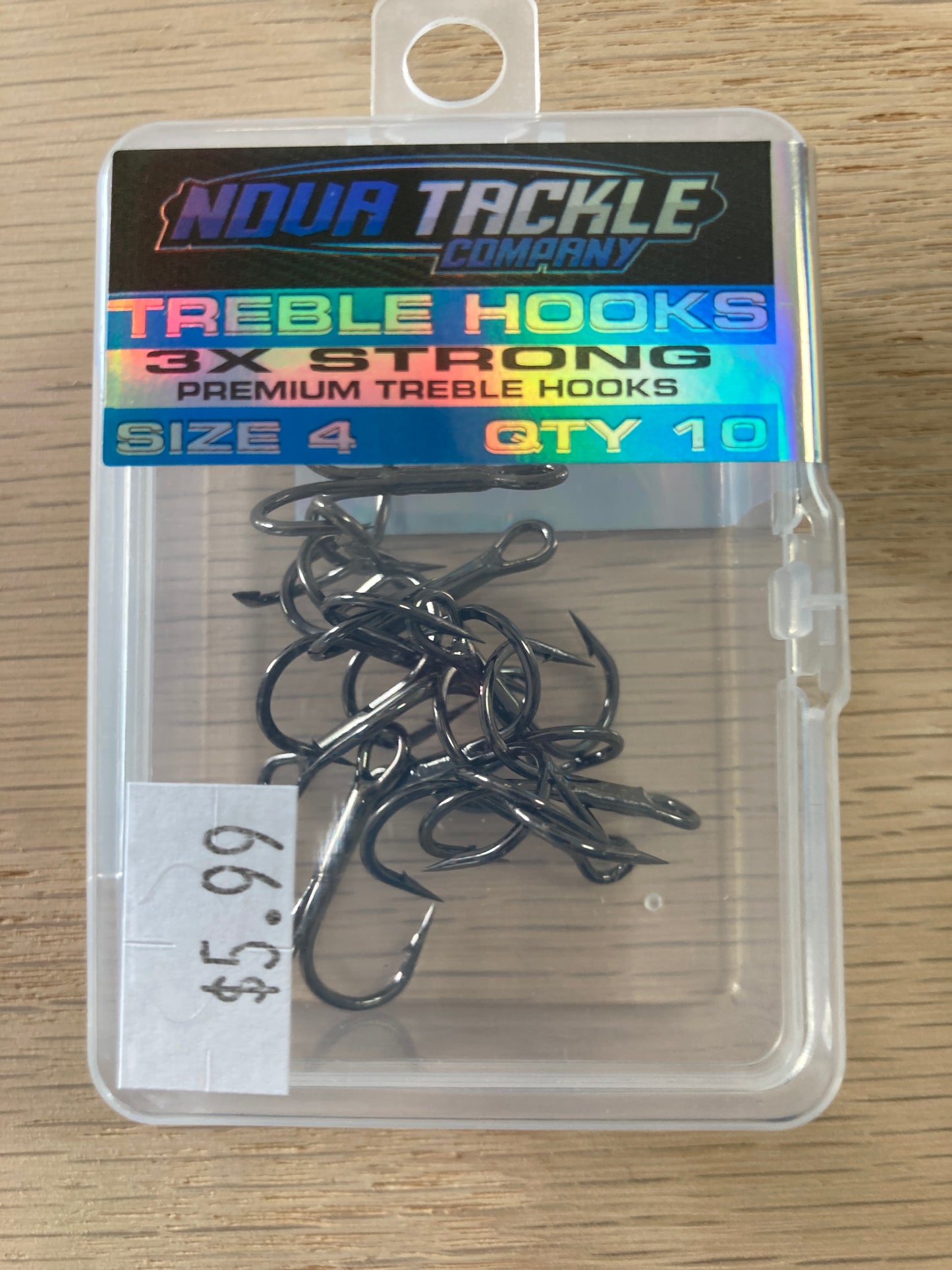 2 Treble hooks size 2