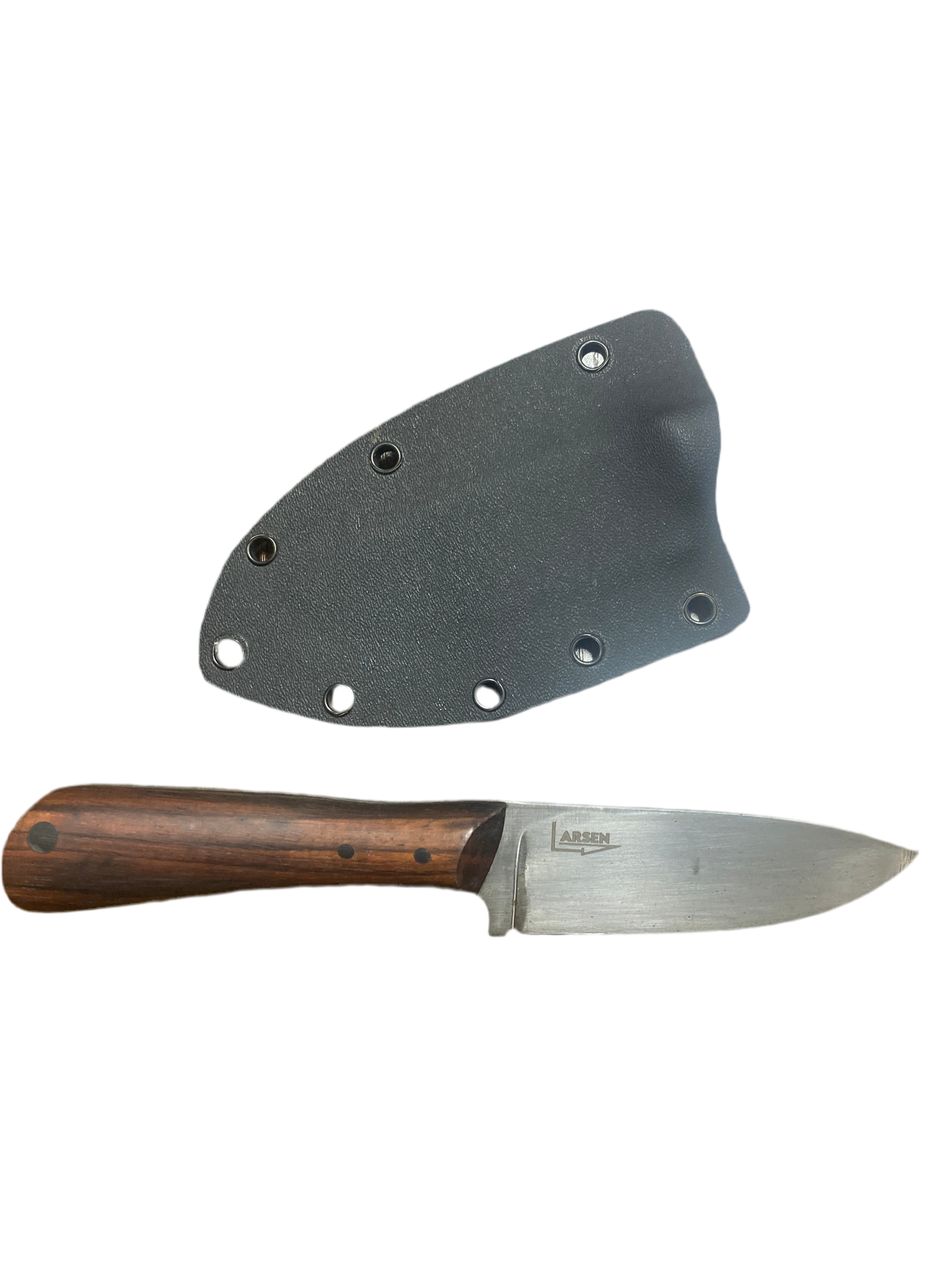 3 inch hunting knife with cocobolo handle and carbon steel blade