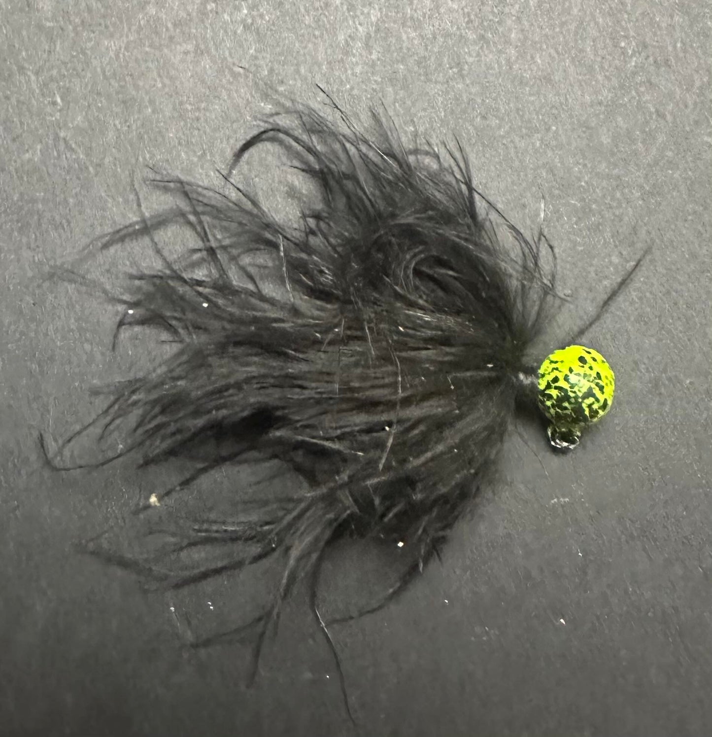 Hairy Lemon Pepper 1/8 oz Maribou Steelhead Jig #1 Hook