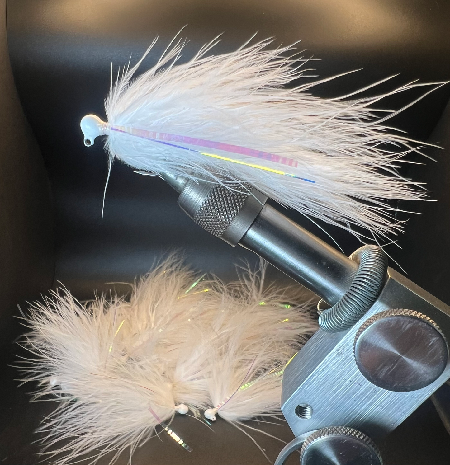 White Walker 1/32 oz Maribou Steelhead Jig #4 3x Strong Voodoo Hook