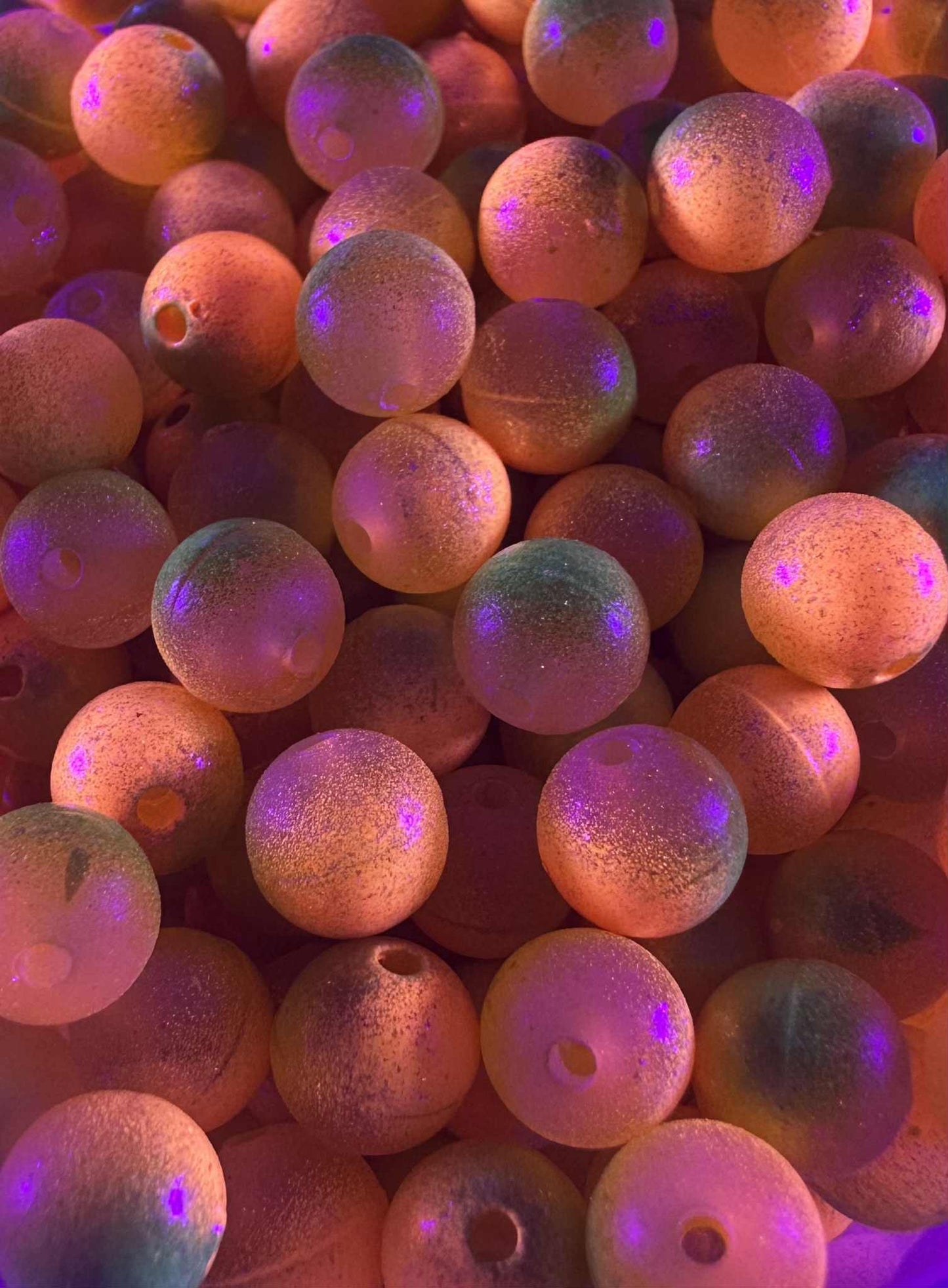 Sault St. Sunrise UV Glow plastic fishing bead steelhead and salmon