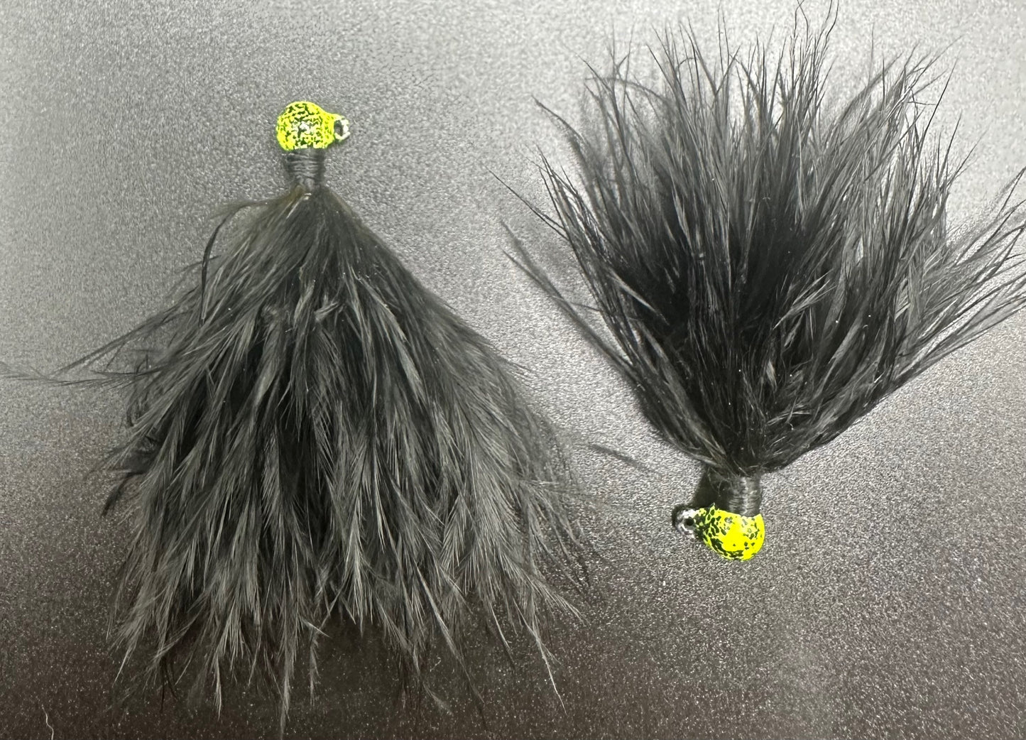 Hairy Lemon Pepper 1/32 oz Maribou Steelhead Jig #4 Hook