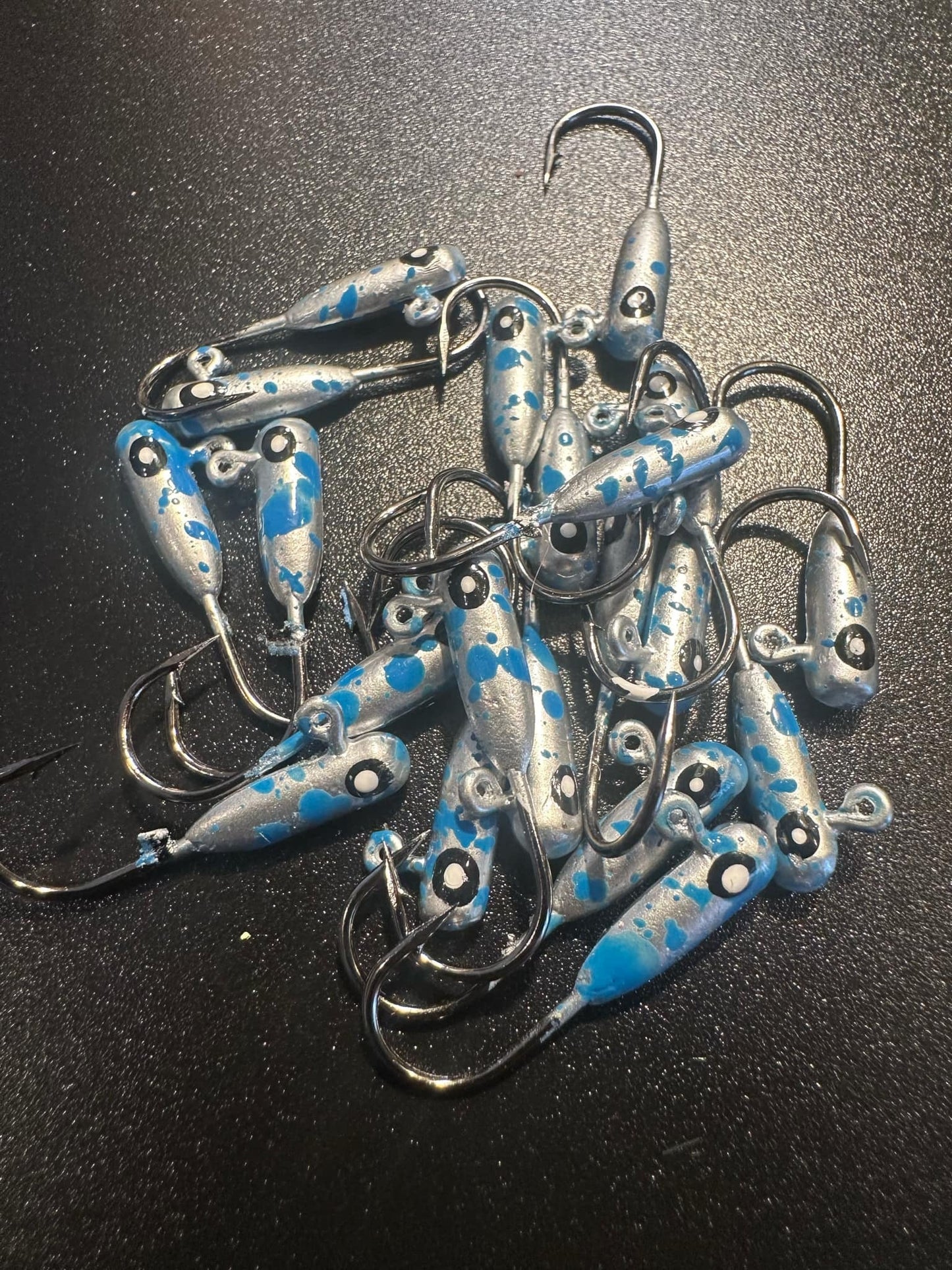 Honolulu Blue UV Steelhead Tube Jig #4 3X Strong Voodoo Hook 2 Pack