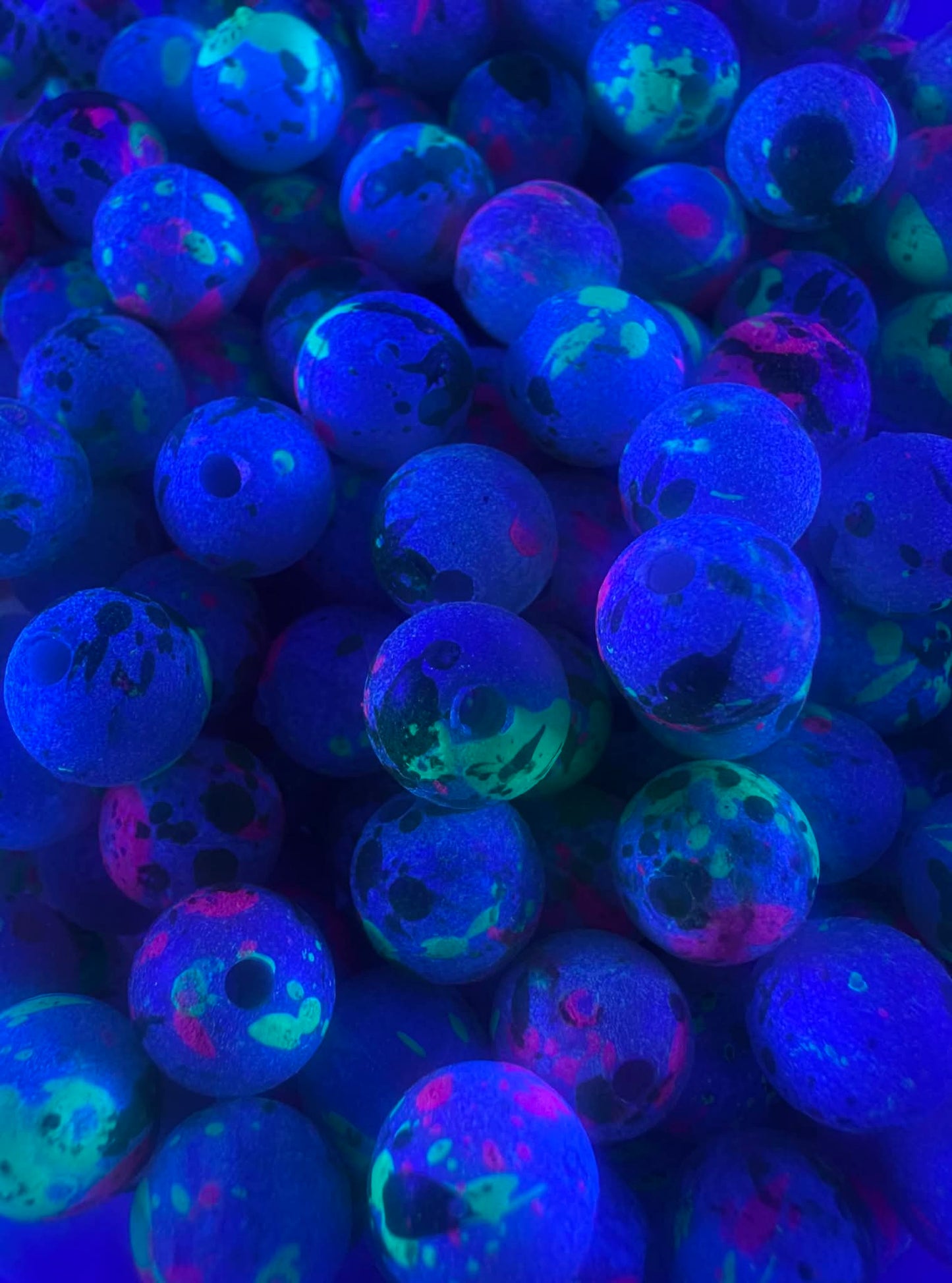 Moldy Bead UV Glow plastic fishing bead steelhead and salmon