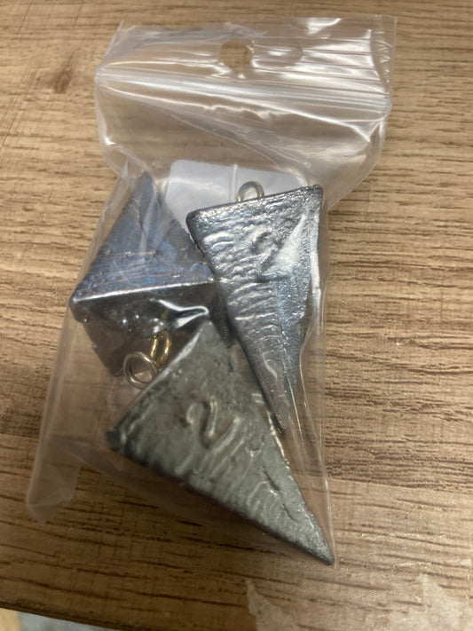 2 ounce pyramid sinker