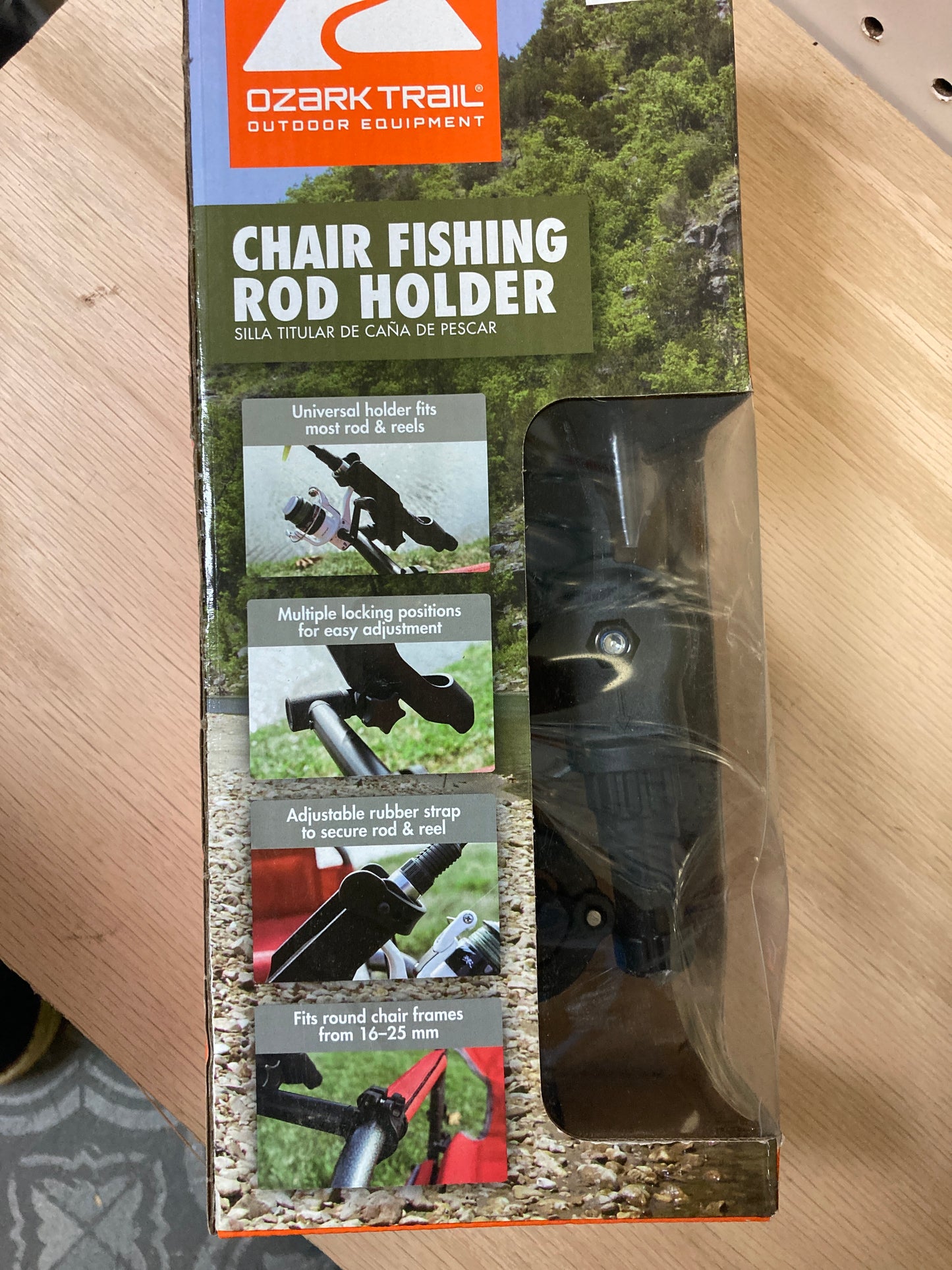 Chair fishing rod holder