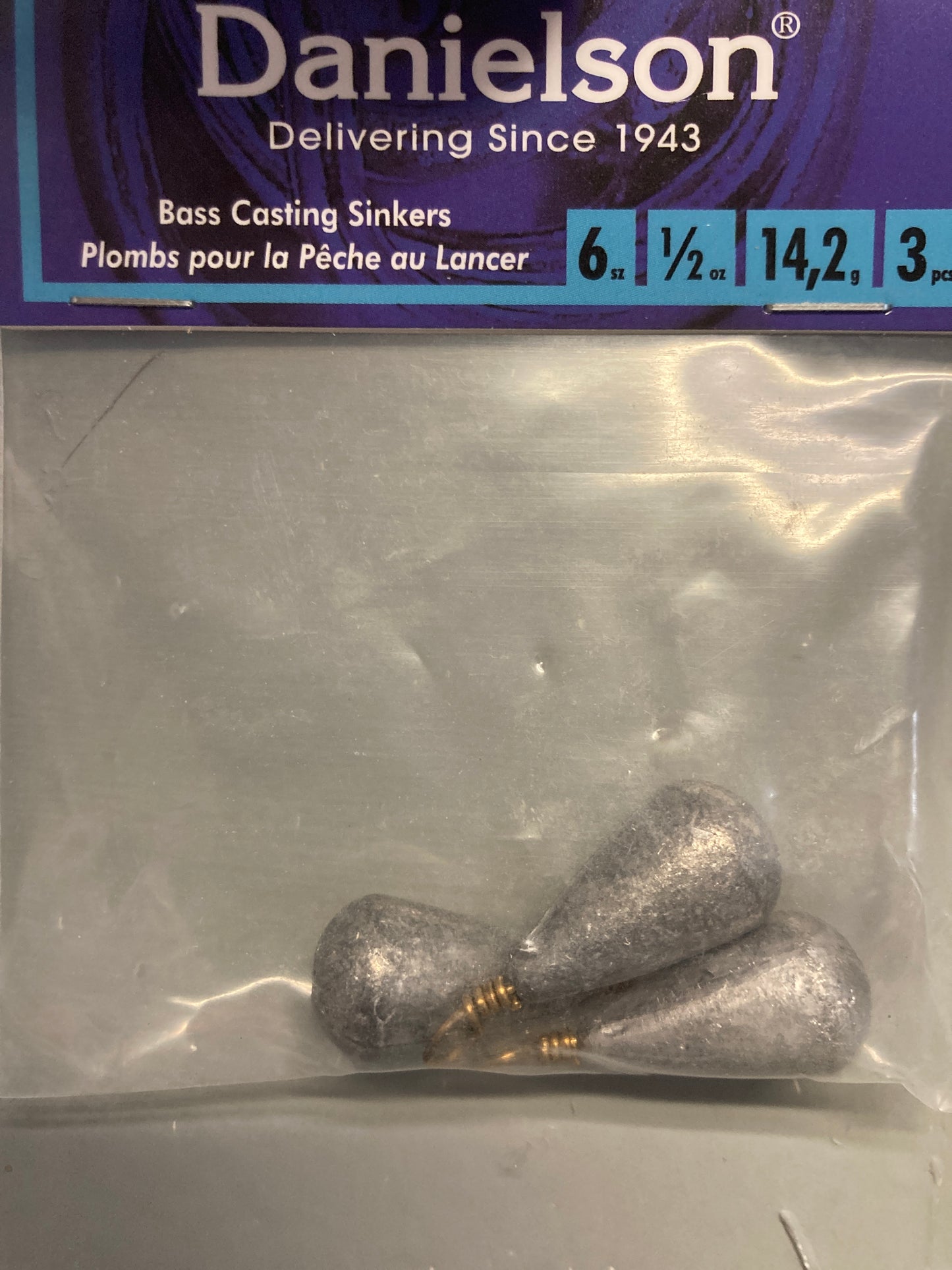 Danielson 1/2 oz casting sinker