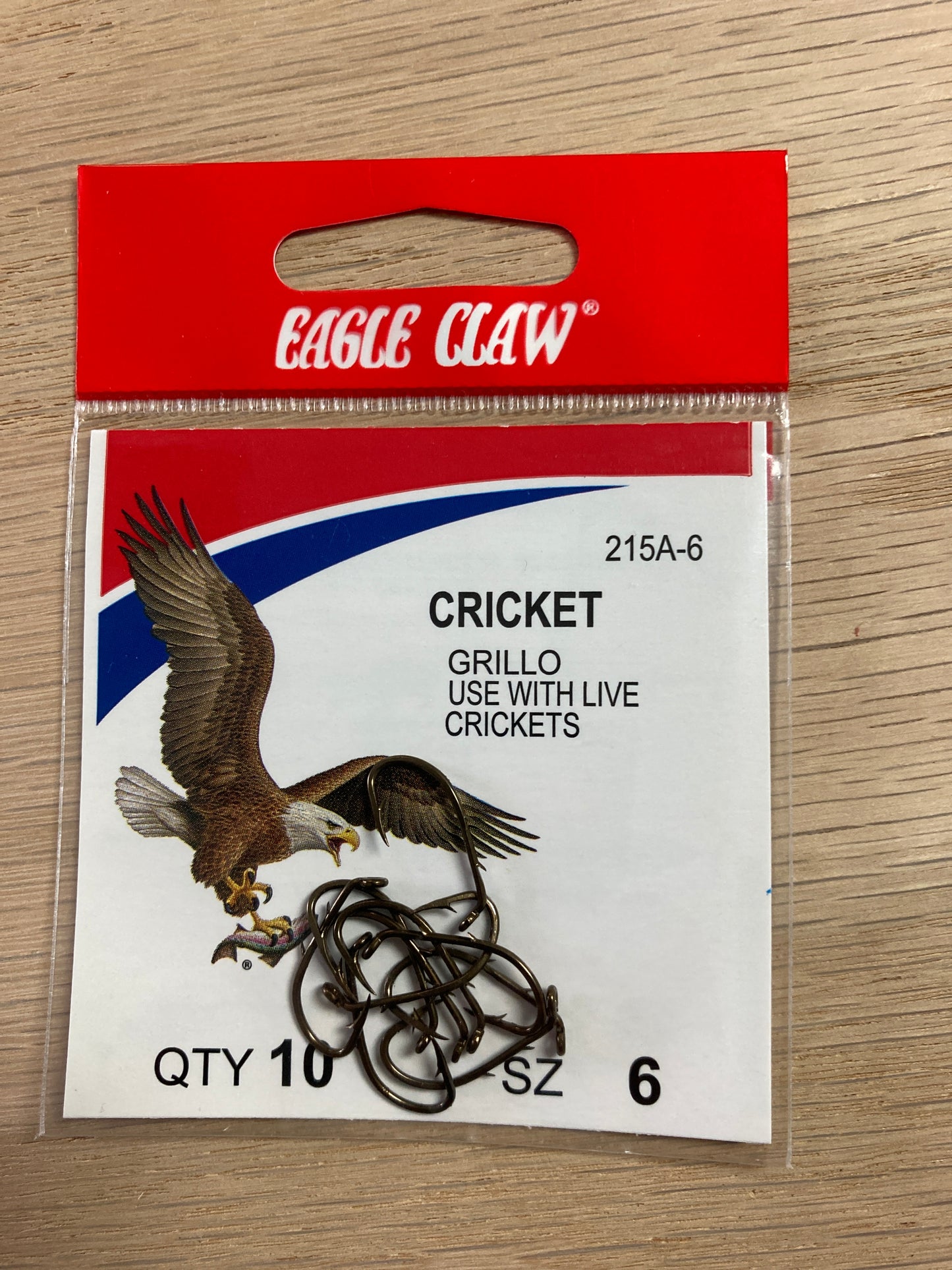 Eagle hook Cricket size 6