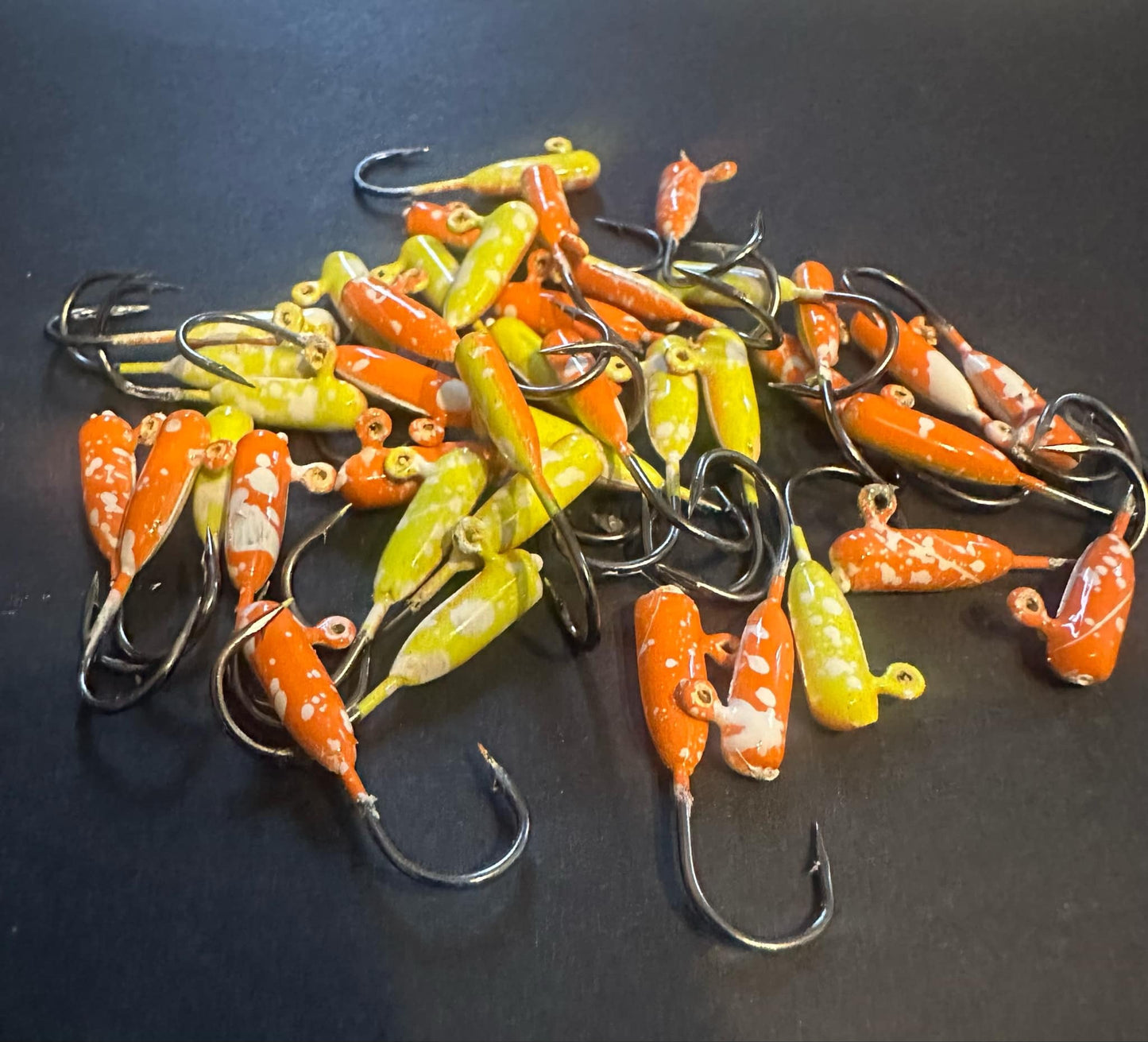 Tequila Sunrise UV Steelhead Tube Jig #4 3X Strong Voodoo Hook 2 Pack