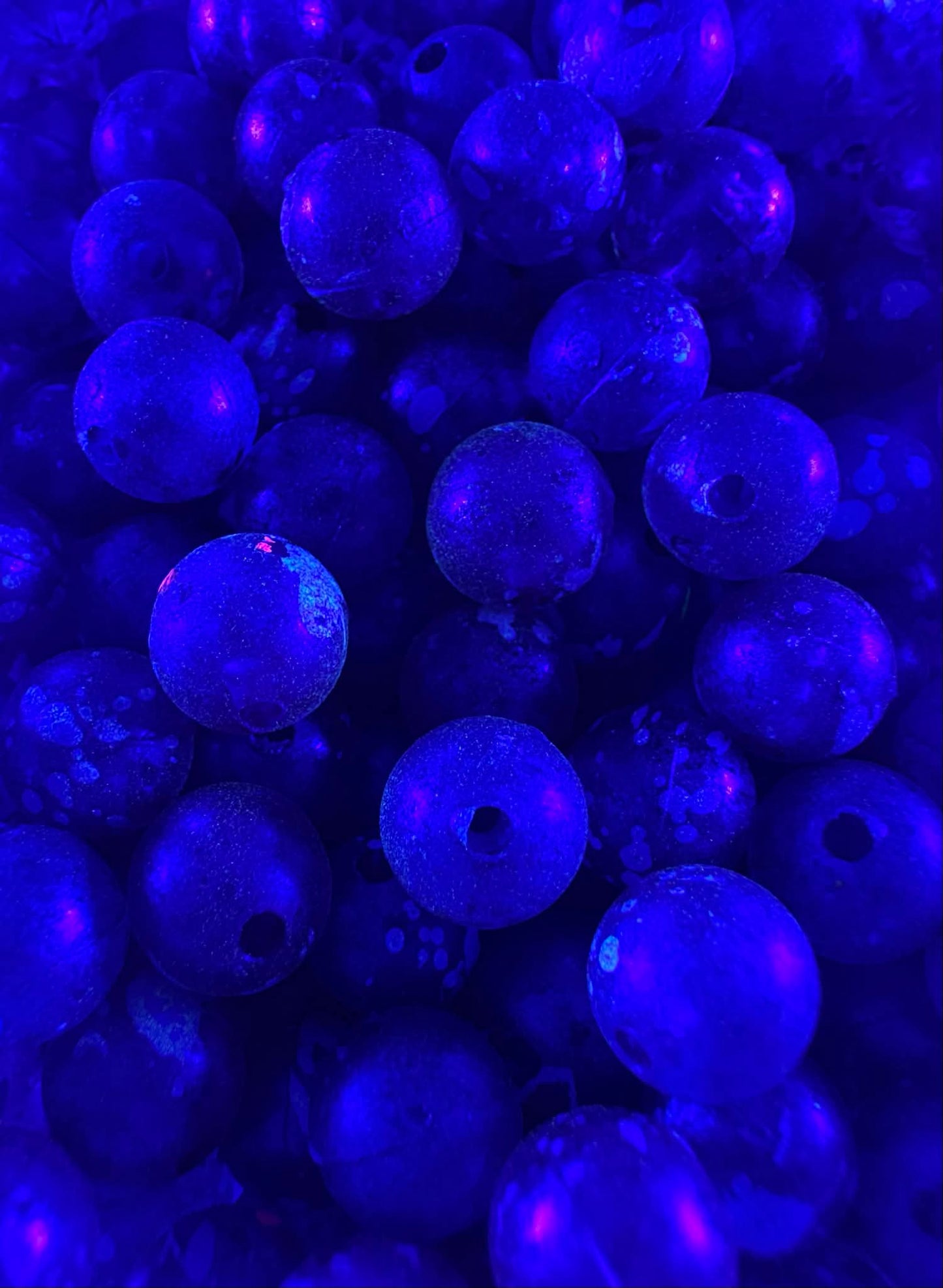 Winterberry UV Glow Plastic Fishing Bead Steelhead & Salmon
