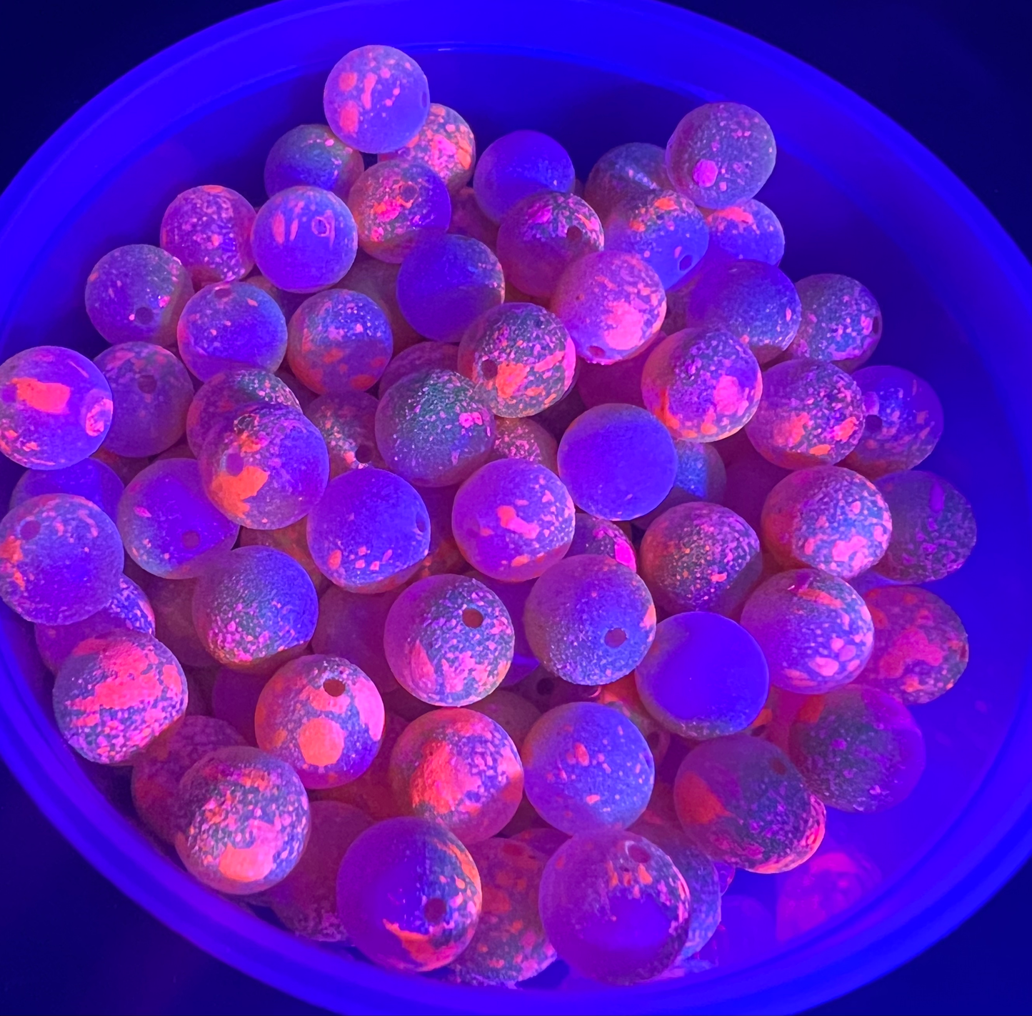 Dragonsbreath limited edition UV Glow Plastic Fishing Bead Steelhead & Salmon