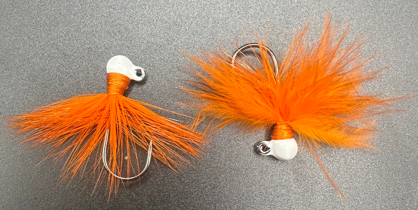 Orange Cream Soda 1/32 oz Steelhead Hair Jig #4 Hook