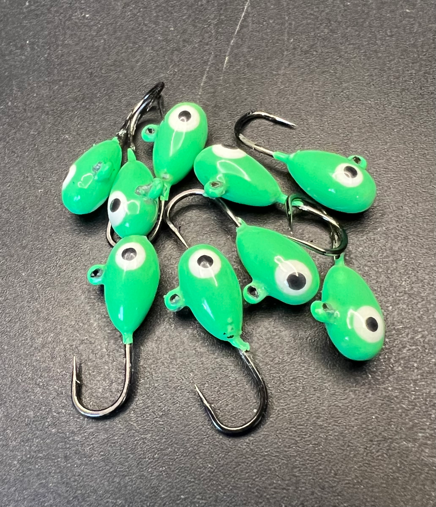 Larry UV Glow 1/16 Steelhead / Ice Jig #10 3x  strong Voodoo hook