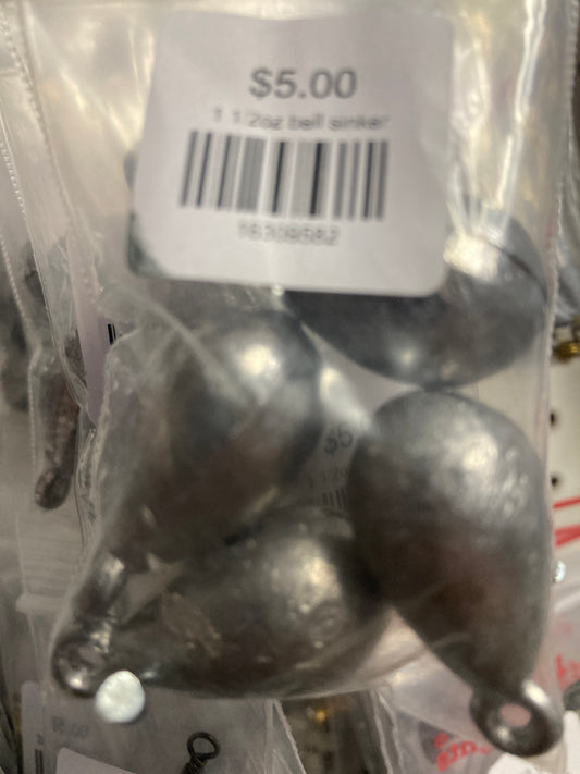 1 1/2oz bell sinker