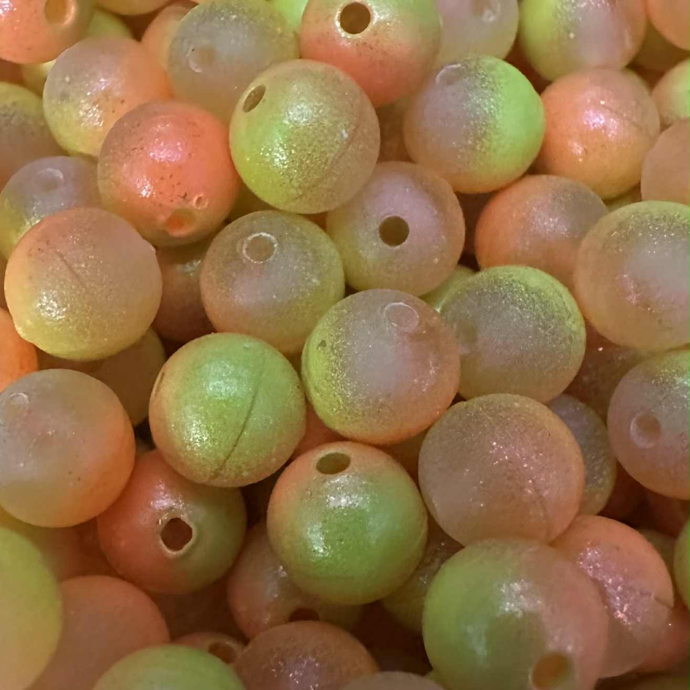 Sault St. Sunrise UV Glow plastic fishing bead steelhead and salmon