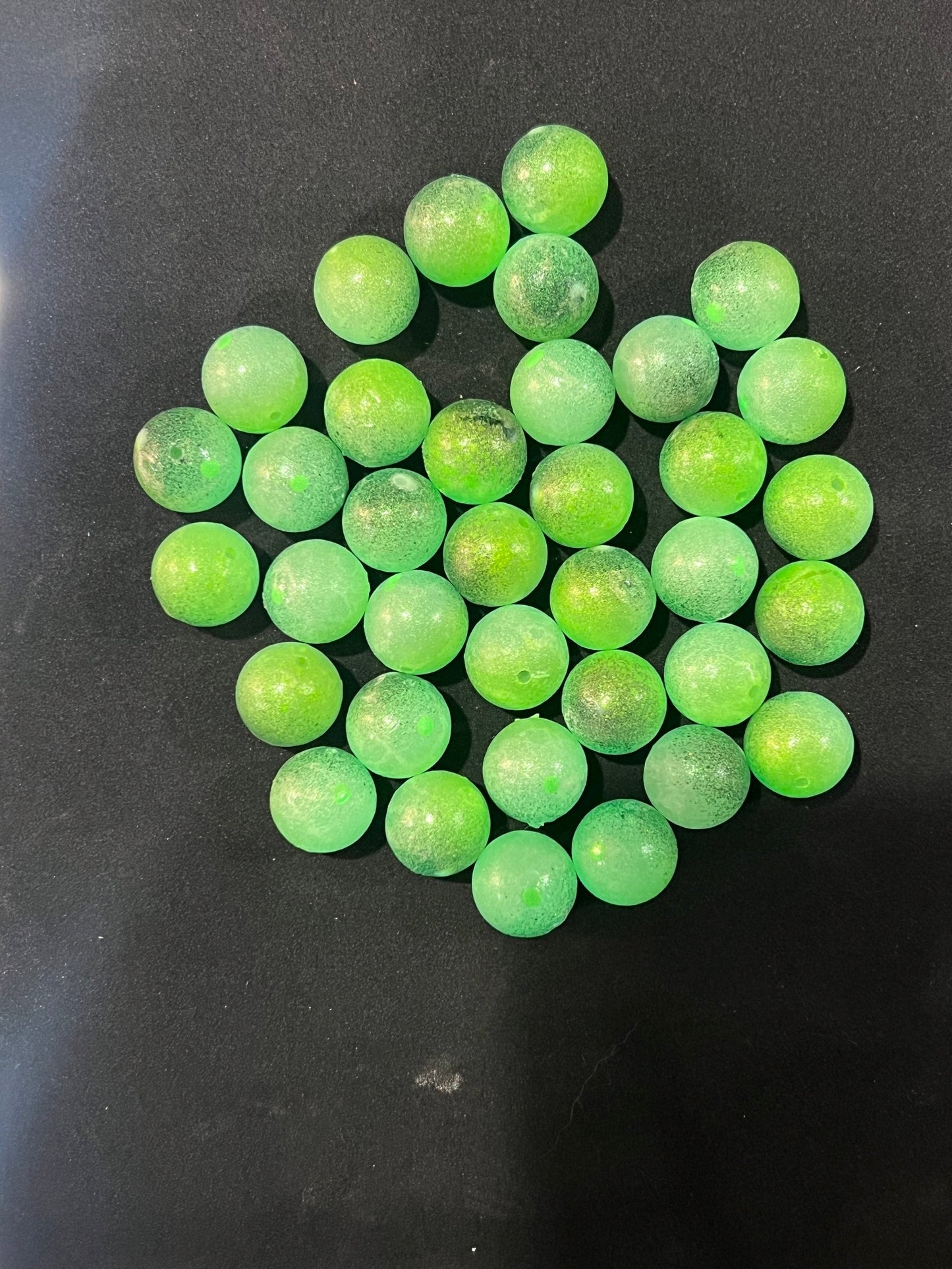 Hulk Snot 14mm Tripple Glow UV Plastic fishing bead for steelhead and salmon