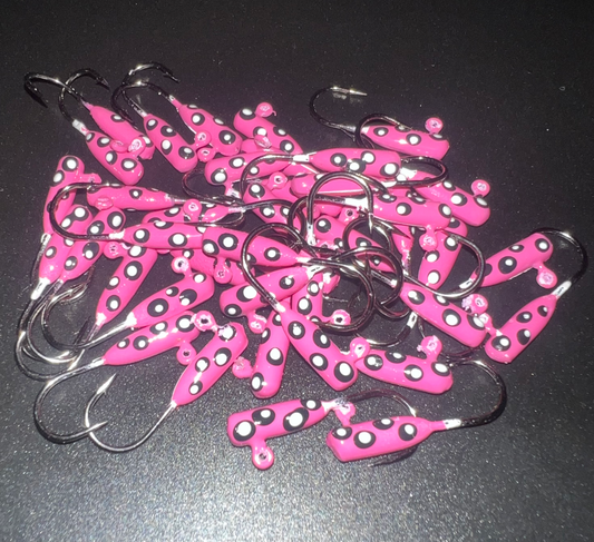 Toxic Waste UV Glow 1/16 oz Steelhead Tube Jig #6 3X Strong Voodoo Hook 2 Pack