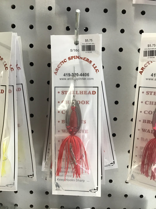 Arctic spinner-red(silver blade)