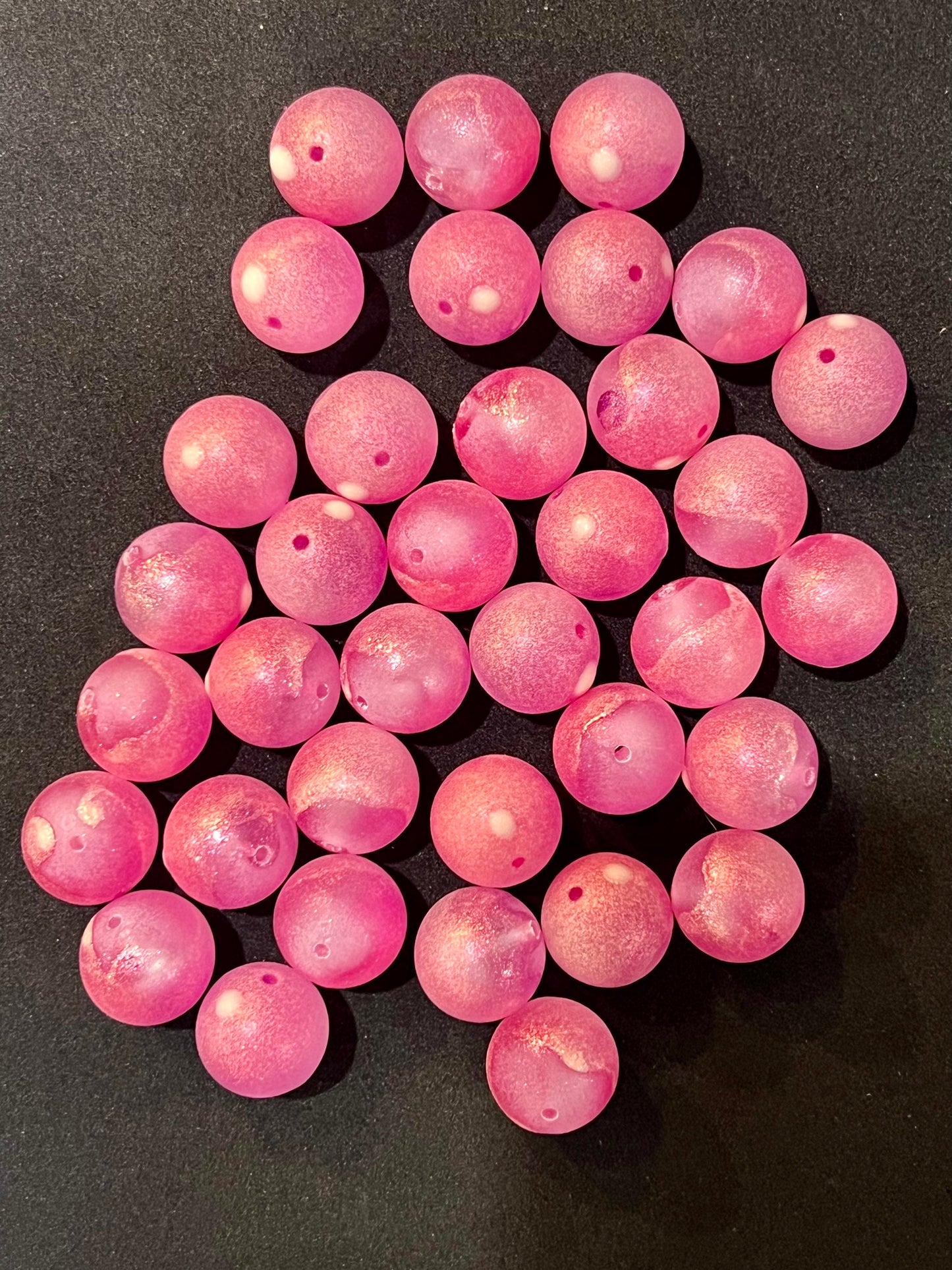 Glowverlord Double Glow UV 14 & 16mm plastic fishing bead for steelhead & salmon