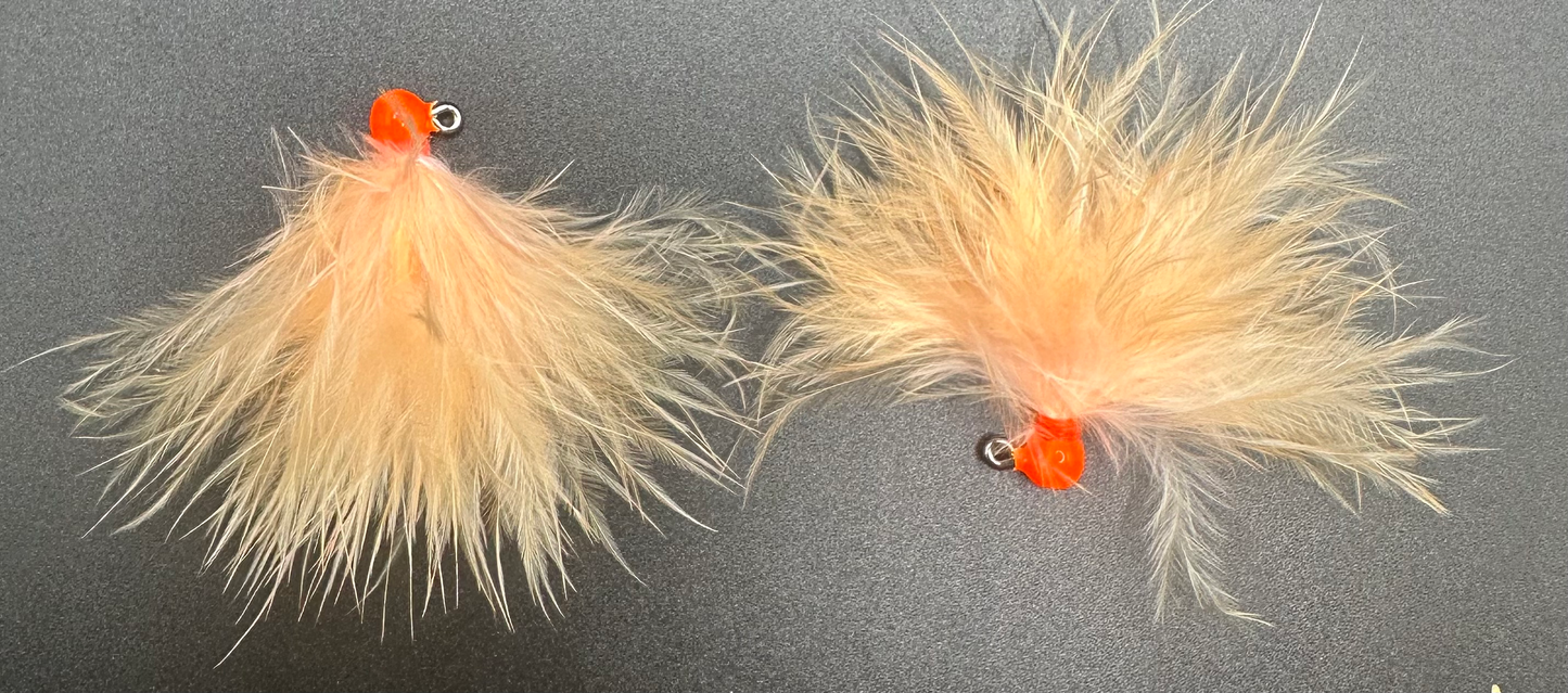 Peaches N’ Cream 1/32 oz Maribou Steelhead Jig  #4  3x Strong Voodoo Hook