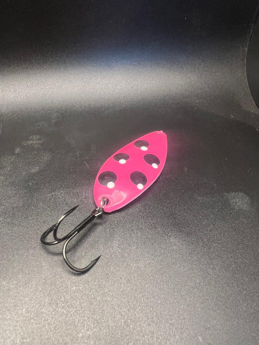 Toxic Waste Super Pink Glow Little Cletus Casting Spoon