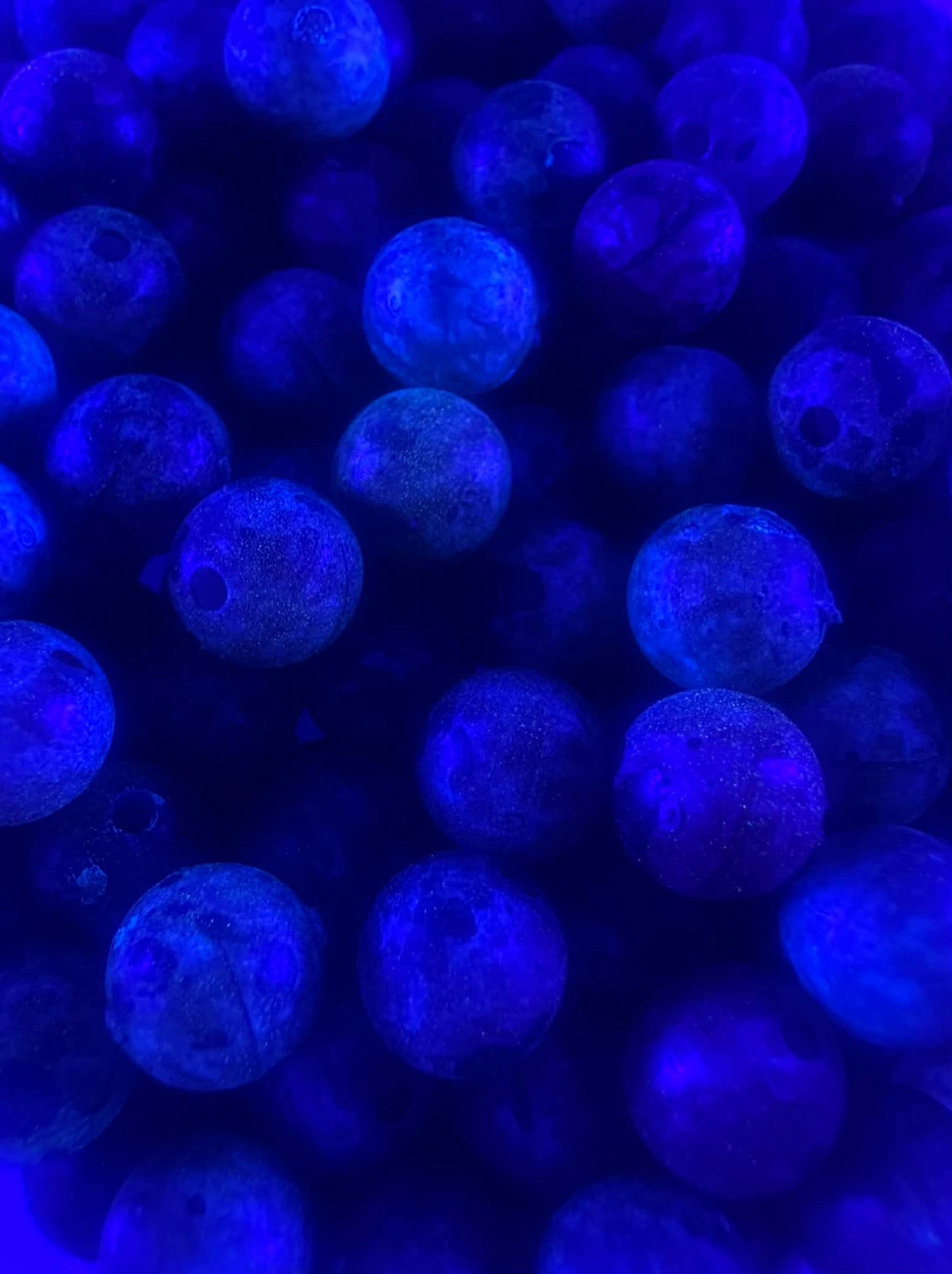 Bog Berry UV Glow Plastic Fishing Bead Steelhead & Salmon