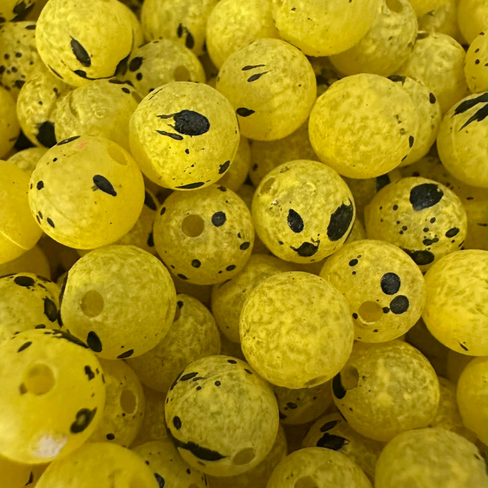 Grumble Bee UV Glow Plastic Fishing Bead Steelhead & Salmon