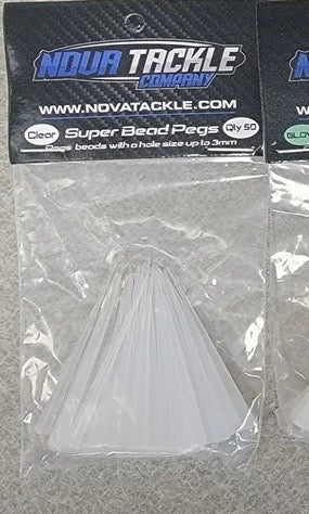 Nova Tackle Co. Clear Bead Pegs 50 Pack