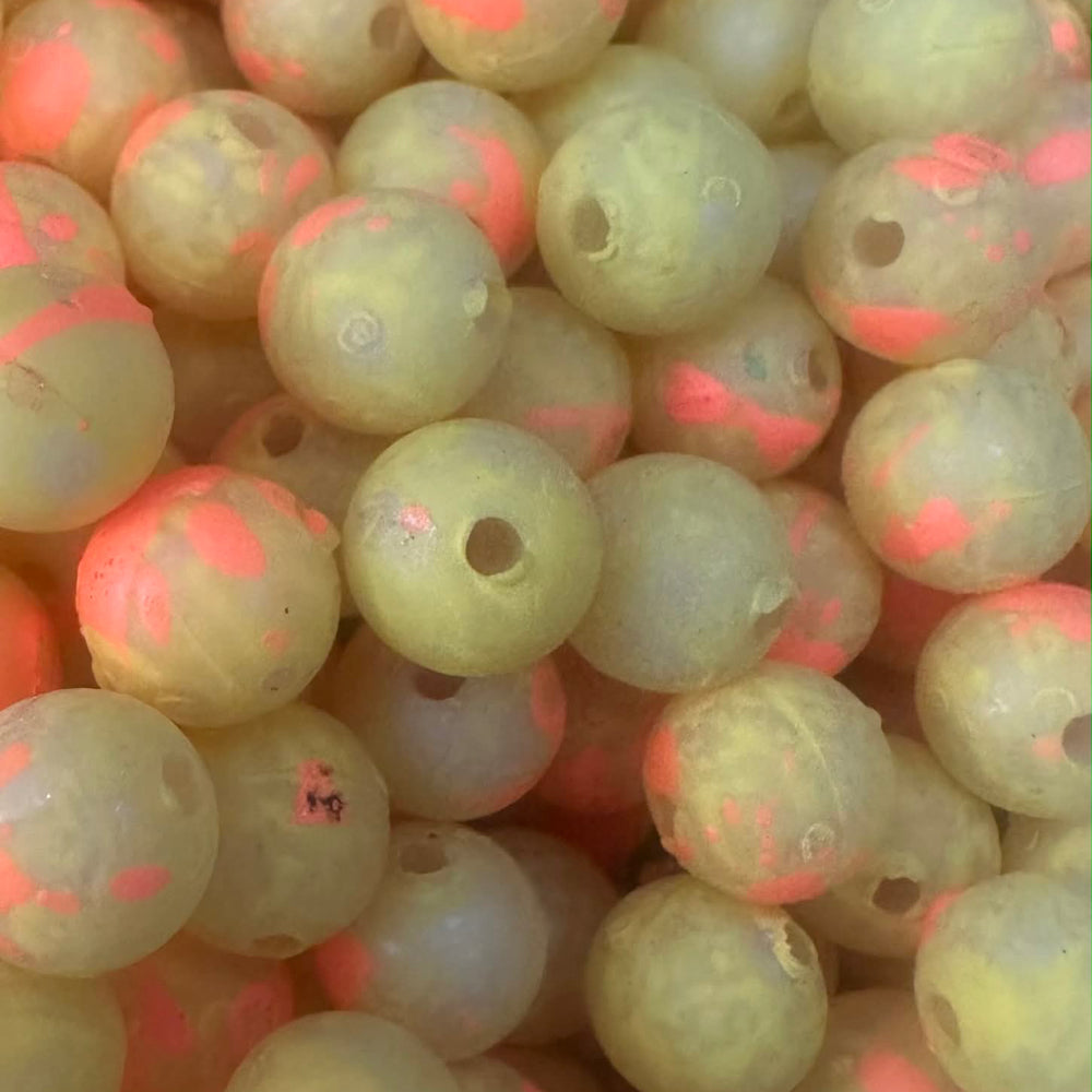Lemontine UV Glow plastic fishing bead steelhead and salmon