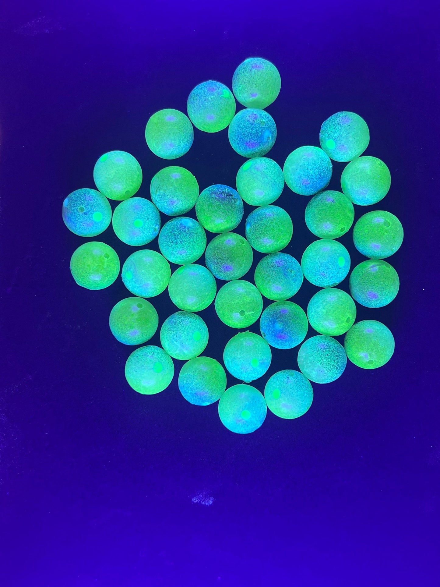 Hulk Snot 14mm Tripple Glow UV Plastic fishing bead for steelhead and salmon