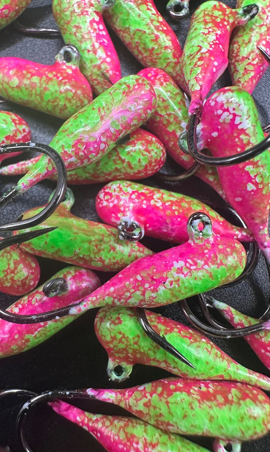 Rainbow Sherbet Indestructible Paint Series 1/16 oz Steelhead Tube Jigs 2 Pack