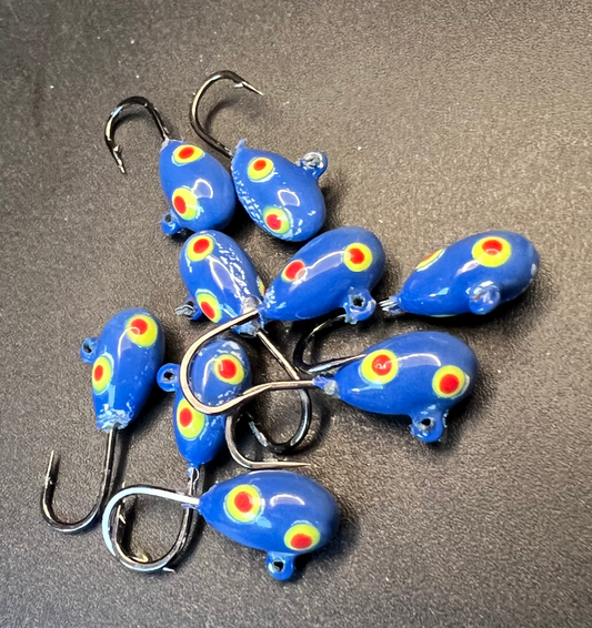 Plutonium UV Glow 1/16 Steelhead / Ice Jig #10 3x  strong Voodoo hook
