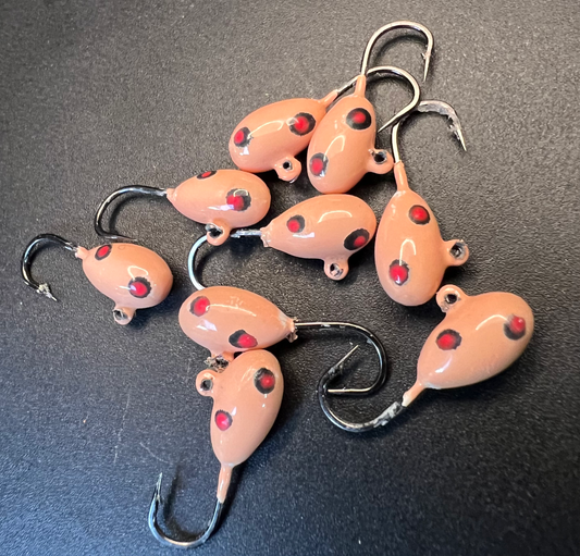 Fishonium UV Glow 1/16 Steelhead / Ice Jig #10 3x  strong Voodoo hook