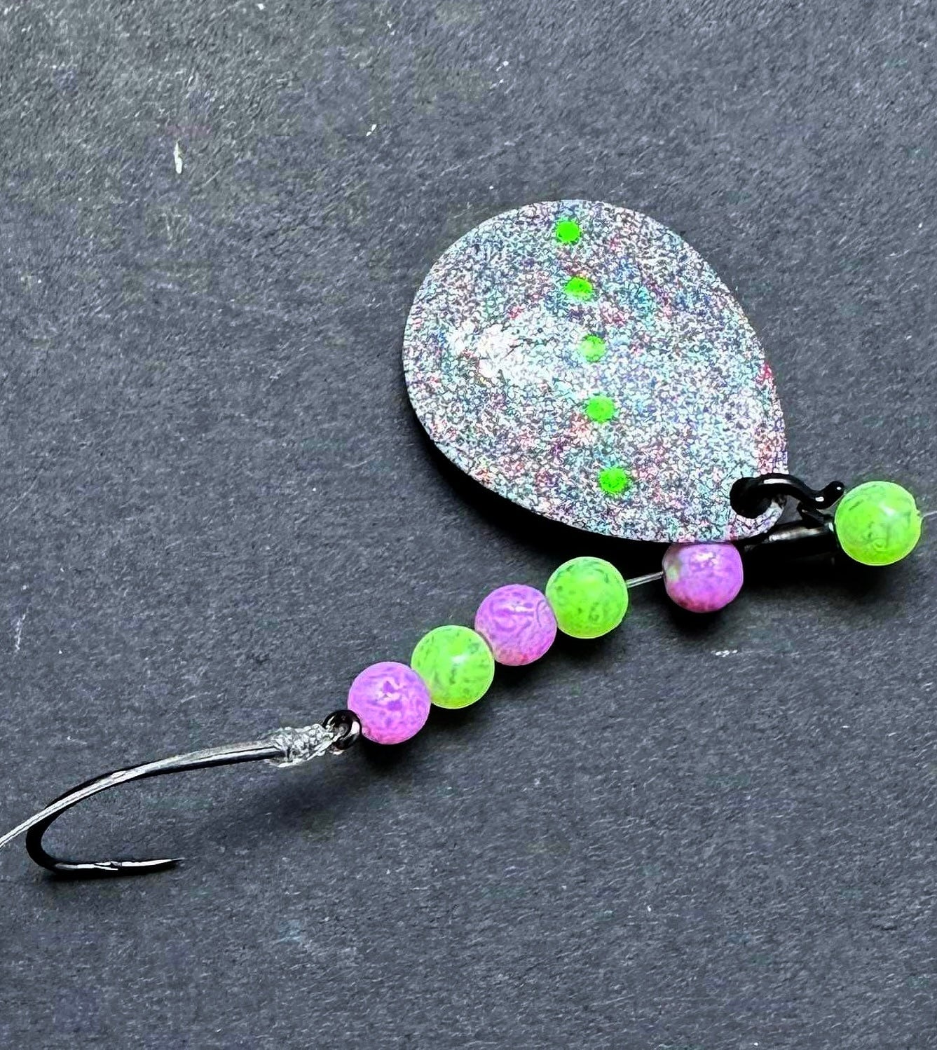 Glitter Bug Glow in the dark Crawler Harness With #4 blade & Owner hooks