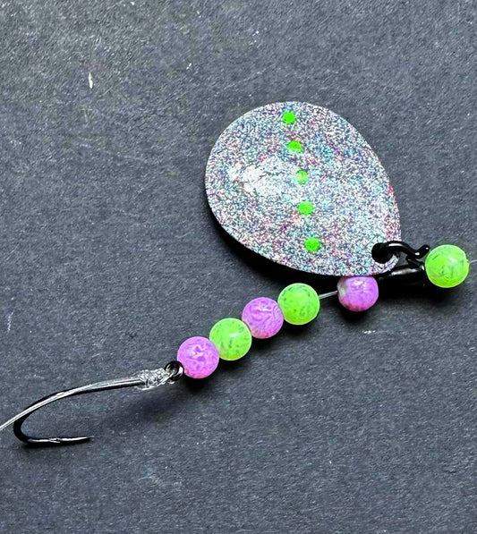 Glitter Bug Glow in the dark Crawler Harness With #4 blade & Owner hooks