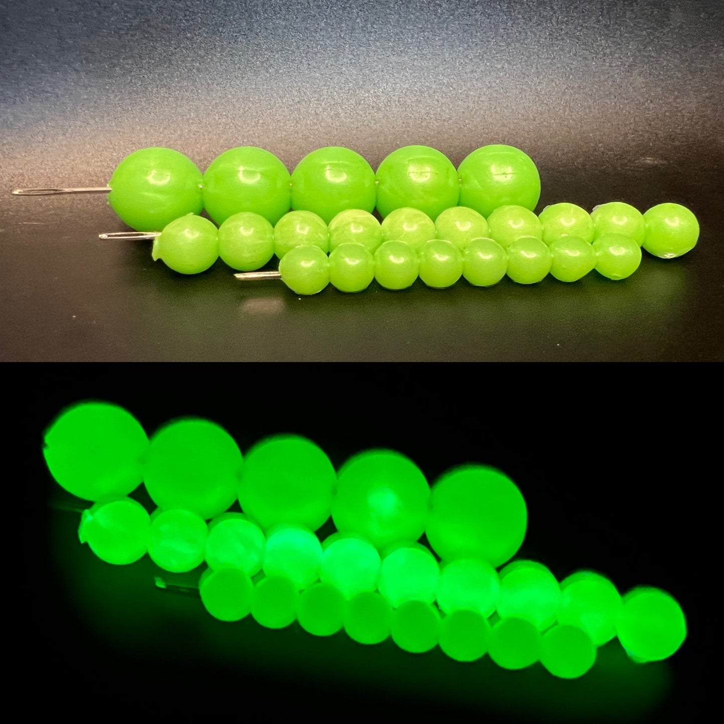 Glow Roe Soft Plastic Beads For Salmon & Steelhead Fishing