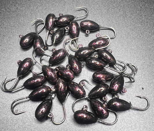 Purple Caddispult UV 1/16 Steelhead / Ice Jig #10 3x  strong Voodoo hook