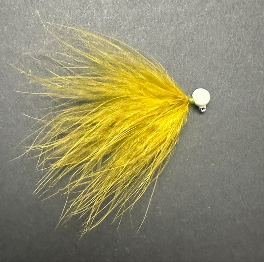 Olive Burger 1/16 oz Maribou Steelhead Jig  #4 Hook