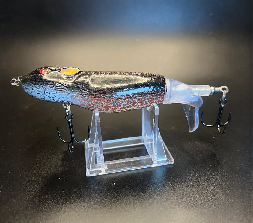 MUTTRAT Flopper Plopper 130mm with 3x Strong Hooks for Musky, Pike & Trophy Bass