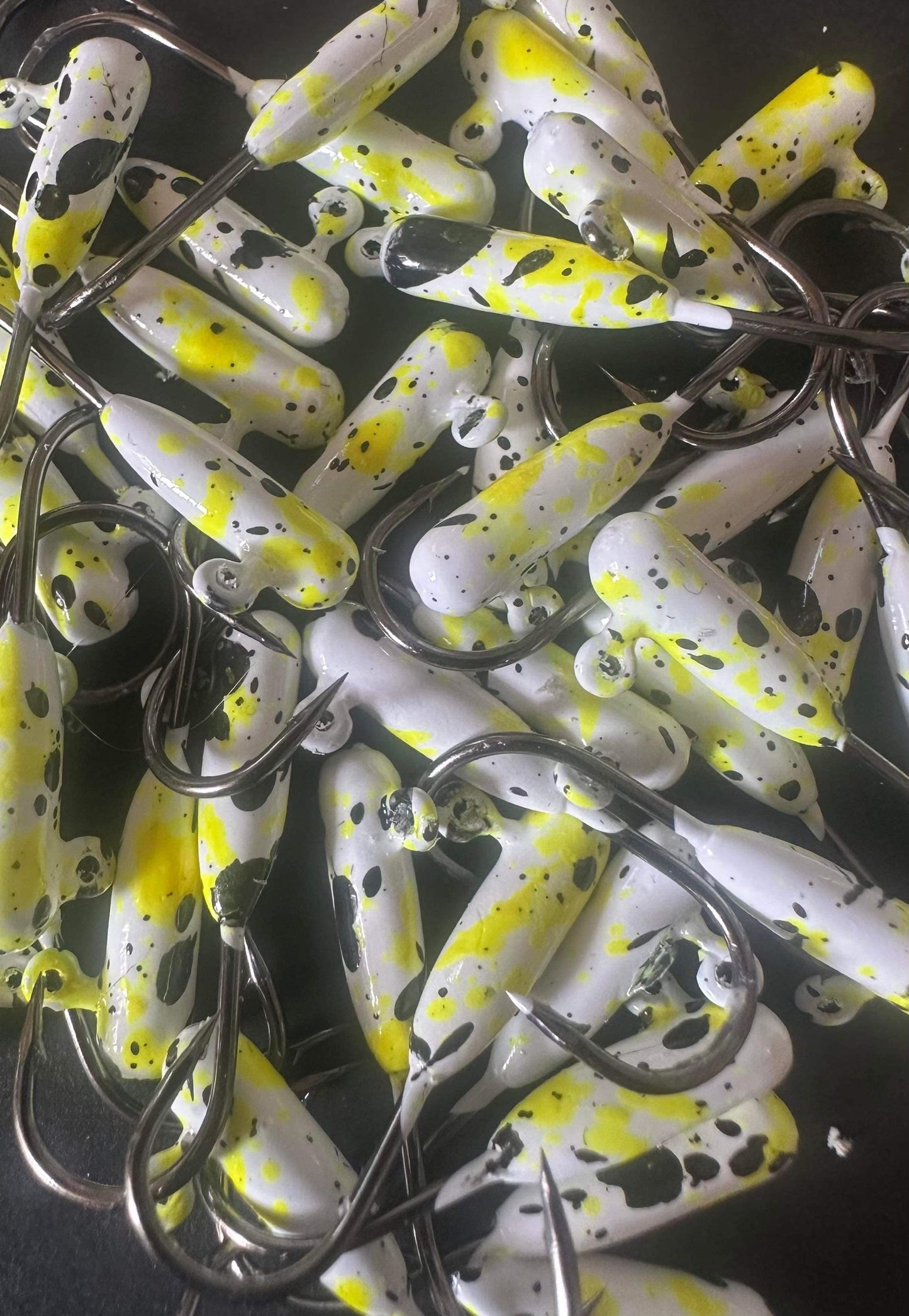 Yellow Splat UV 1/16oz Steelhead Tube Jig #4 3X Strong Voodoo Hook 2 Pack