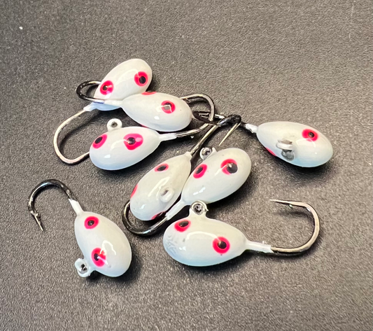 Nuclear Power UV Glow 1/16 Steelhead / Ice Jig #10 3x  strong Voodoo hook