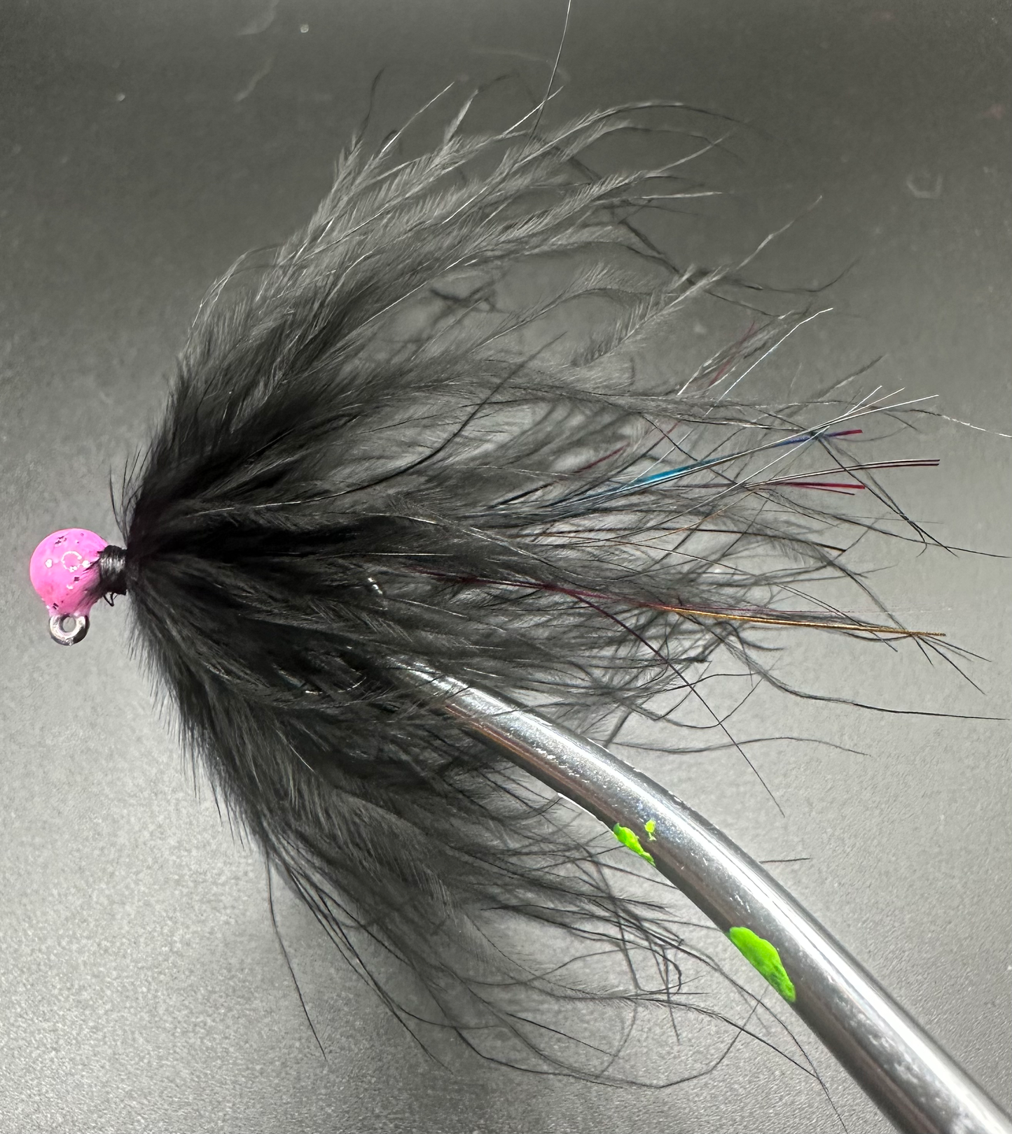 Galactic Flash 1/32 oz Maribou Steelhead Jig  #4 3x Strong Voodoo Custom  Tackle