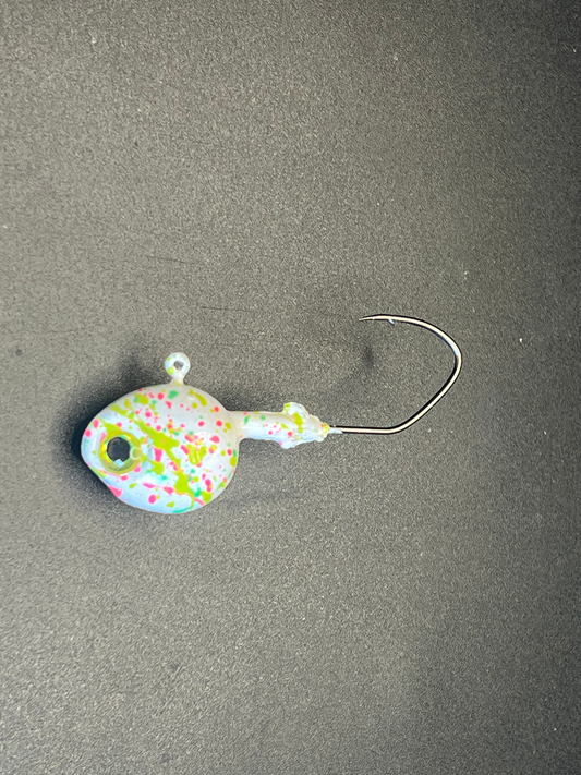 Moldy Splat UV Glow Walleye Jig 2 Pack