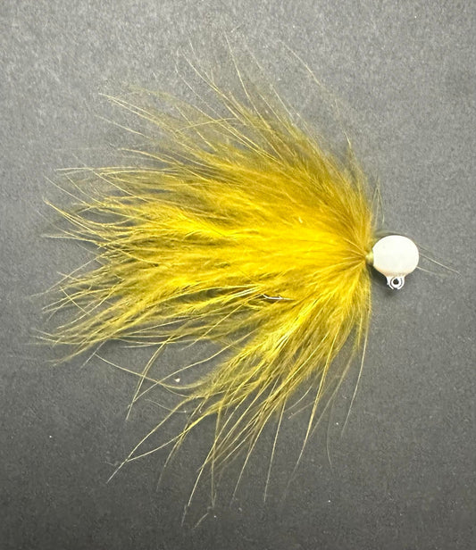 Olive Burger 1/4 oz Maribou Steelhead Jig  #1 Hook