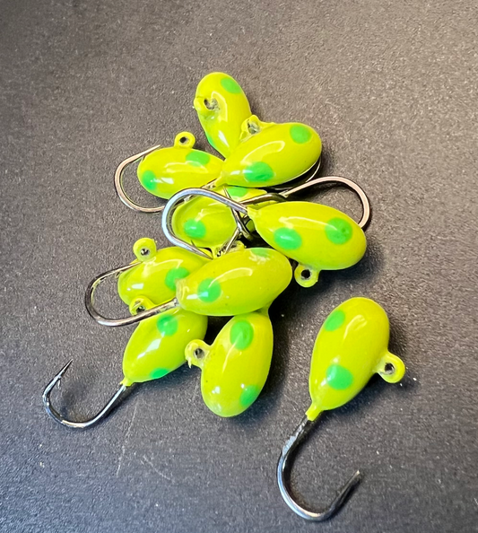 Ye Ole BP UV Glow 1/16 Steelhead / Ice Jig #10 3x  strong Voodoo hook
