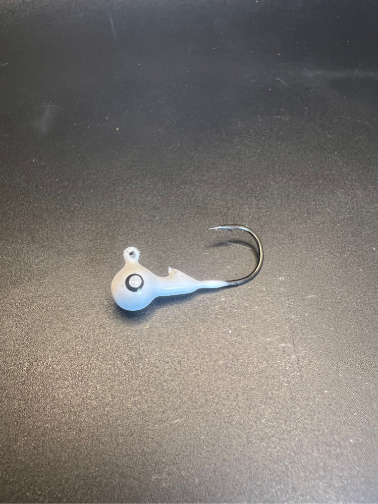 Round Head Jig With Collar & #1 2x Mustad Hook Indestructible Paint Series