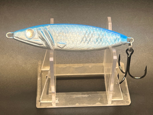 Oceanless In White UV 1.25 oz Salmon Jigging Spoon