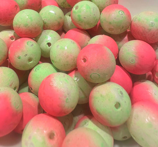 Pink Charty Club UV 16mm plastic fishing bead for steelhead & salmon
