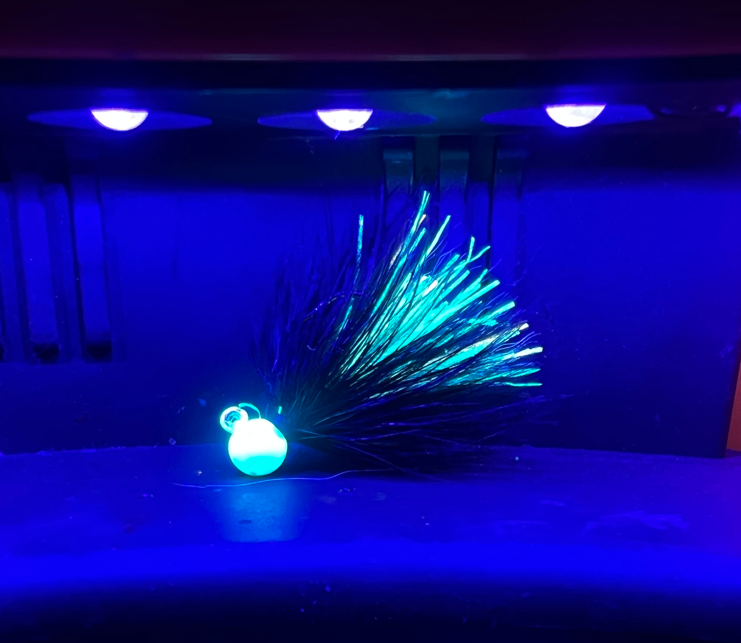 Ecto Cooler 1/32 oz  Glow In The Dark UV Steelhead Hair Jig  #4  3x Strong Hook
